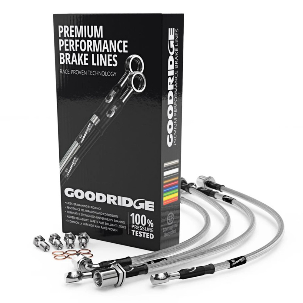 Goodridge For Peugeot 406 All Models Coupe Braided Brake Kit Lines Hoses inc 